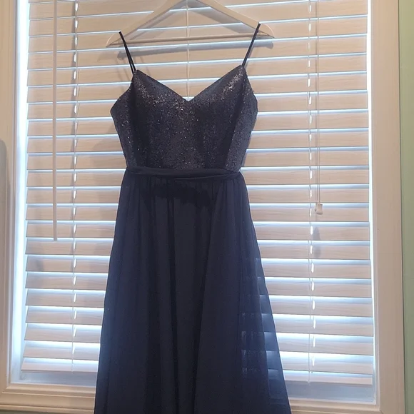Bari Jay | Dresses | Navy Bari Jay Bridesmaid Dress Size | Poshmark